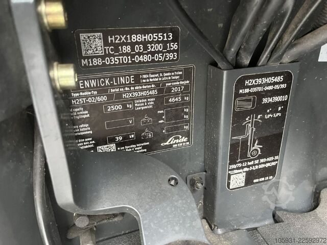 Treibgasstapler Linde H25T-02/600