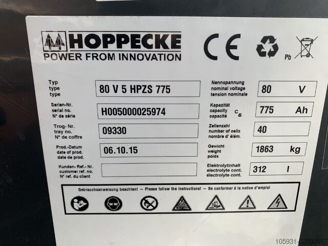 Electric 4-wheel forklift Linde E40H-01/600