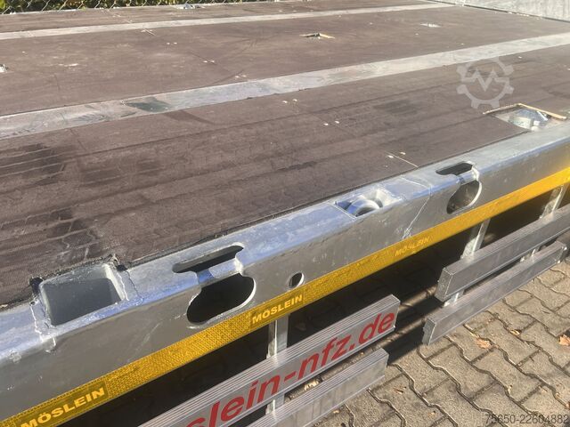 Anhänger mit offener Pritsche Möslein T 3 Plato 10,5 m  3 Achs Jumbo Platoanhänger 10,50 m, Breitbereifung, Mega
