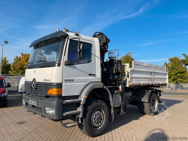 Tipper truck MERCEDES-BENZ Atego 1828 BB 4x4/ DPF/ AC/ Meiller/ Atlas 105.1