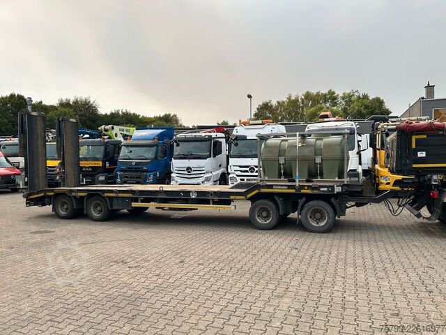 Low loader trailer GOLDHOFER Deichselanhänger Tieflader TU-L 4  mit 4 Achsen