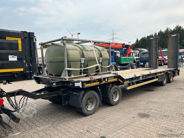Low loader trailer GOLDHOFER Deichselanhänger Tieflader TU-L 4  mit 4 Achsen