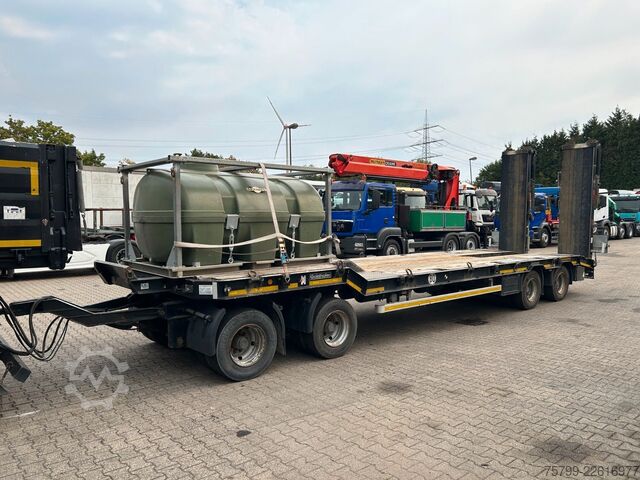Low loader trailer GOLDHOFER Deichselanhänger Tieflader TU-L 4  mit 4 Achsen