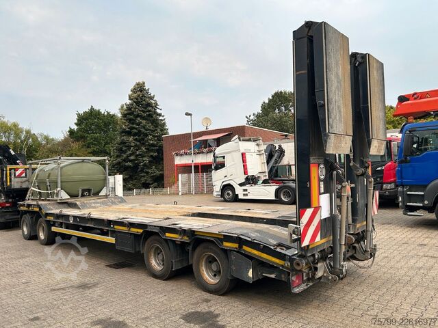 Low loader trailer GOLDHOFER Deichselanhänger Tieflader TU-L 4  mit 4 Achsen