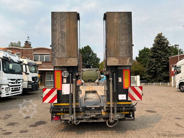 Low loader trailer GOLDHOFER Deichselanhänger Tieflader TU-L 4  mit 4 Achsen