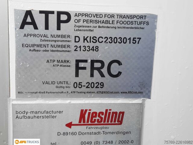 Refrigerated truck VOLVO FL 240 Tiefkühlkoffer ATP Carrier 1150 LBW 2t