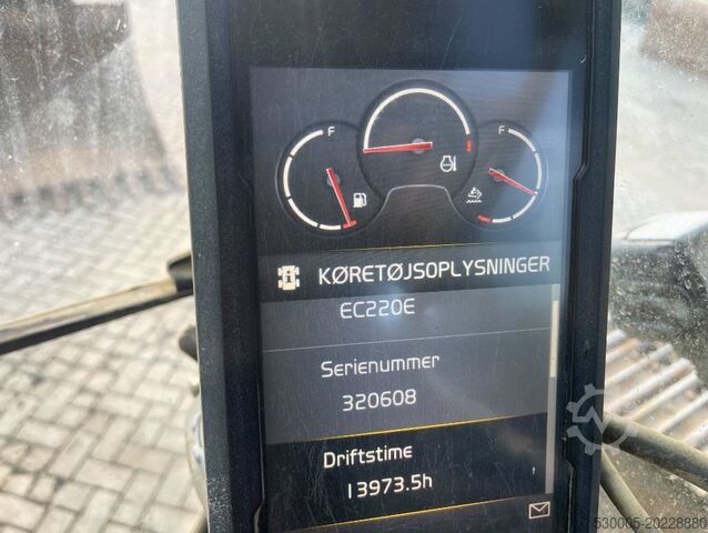 Crawler excavator Volvo EC 220 EL    2016   TOPCON 3D GPS