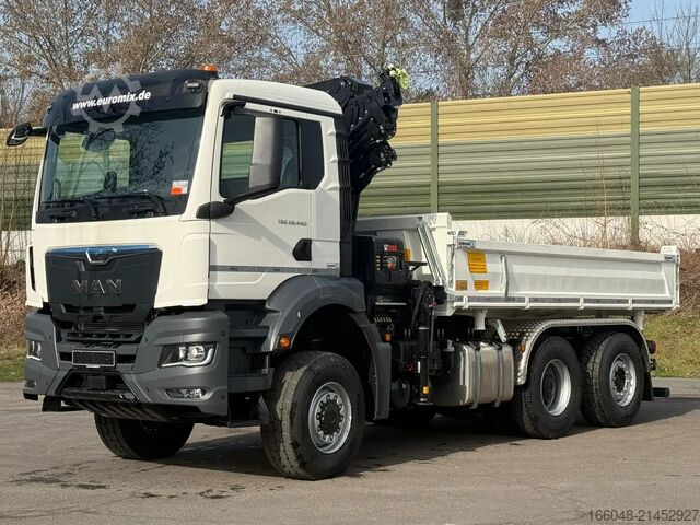Tipper with crane MAN TGS 28.440 TGS 28.440 6x4-4/3-Seiten- Kipper / ...