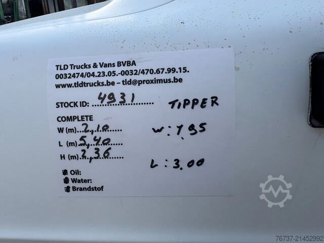 Tipper Ford TRANSIT **KIPPER-BENNE**