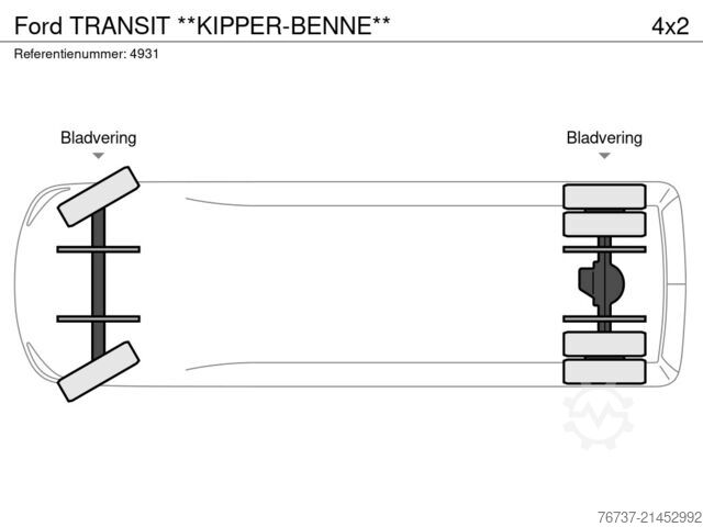 Tipper Ford TRANSIT **KIPPER-BENNE**