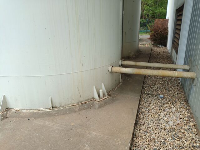 Standzargensilo Kohlestaubsilo Stahlsilo AJO Silo Kohlenstaubsilo 2x 120mÂł; 3,4m EX Atex