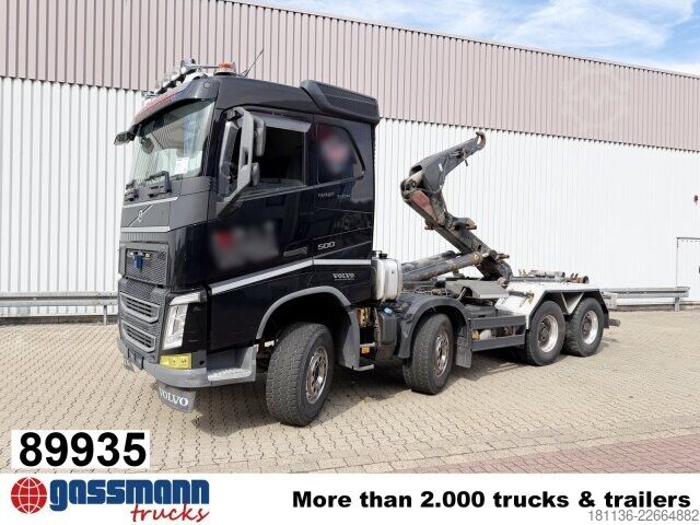 Roll-off tipper truck Volvo FH 500 8x4, liftbare Antriebsachse, Meiller