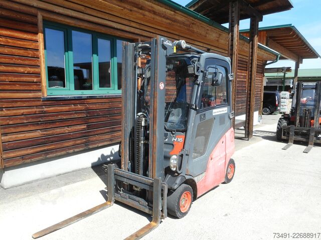 Forklift Linde H16D-01 Triplex + SS Kabine