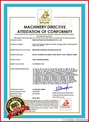 Laser Cleaning Machine 200 W Wattsan Laser Surface Cleaning Machine Wattsan