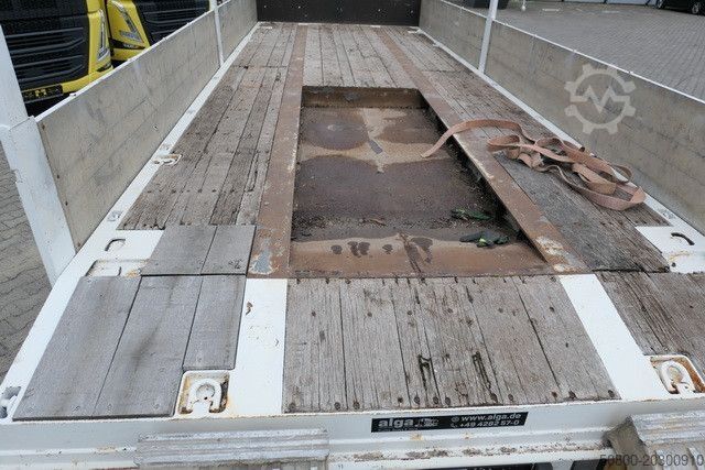 Low loader trailer MEUSBURGER MPJ 3, Rampen, Luft-Lift, Bordwände, Container
