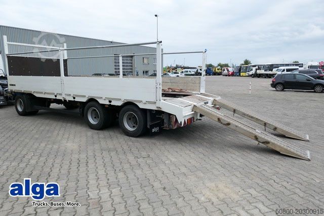 Open trailer MEUSBURGER MPJ 3, Rampen, Luft-Lift, Bordwände, Container