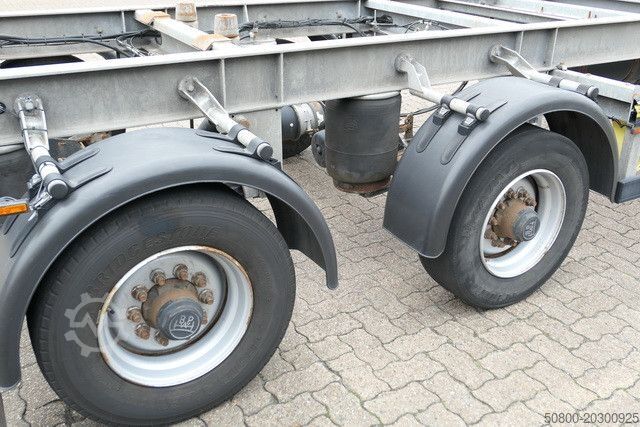 Swap chassis trailer  Mildner TJW 12, Tandem, BDF, Hochgekuppelt