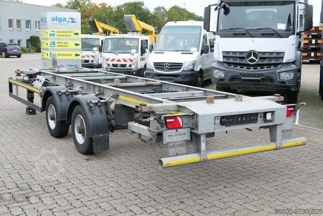 Swap chassis trailer  Mildner TJW 12, Tandem, BDF, Hochgekuppelt