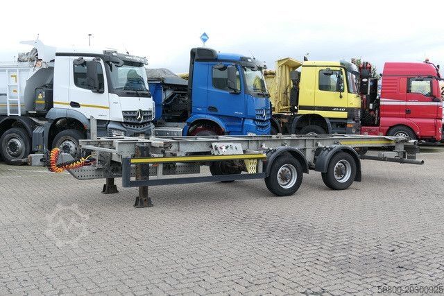 Swap chassis trailer  Mildner TJW 12, Tandem, BDF, Hochgekuppelt