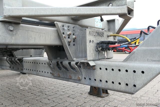Swap chassis trailer  Mildner TJW 12, Tandem, BDF, Hochgekuppelt