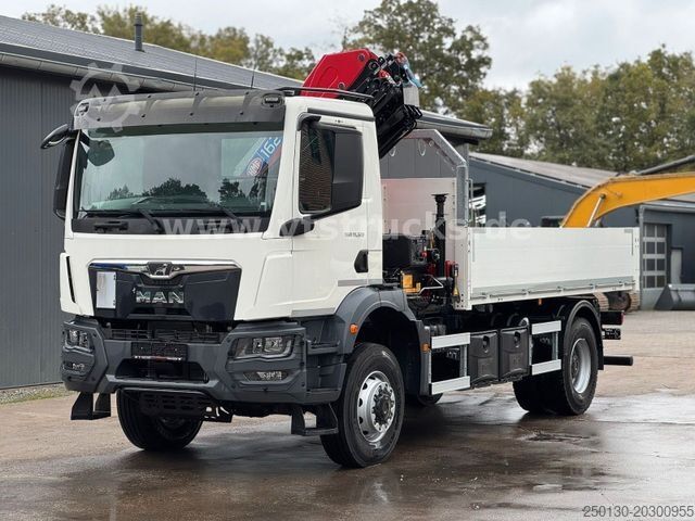 Autokran MAN TGM TG3 18.320 4x4 HMF Ladekran Pritsche