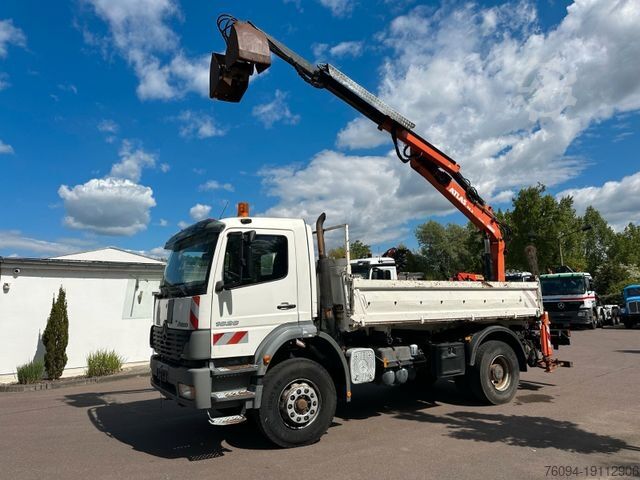 Autokran MERCEDES-BENZ Atego 1829 4x2 Meiller Kipper Kran 2014 FUNK AHK