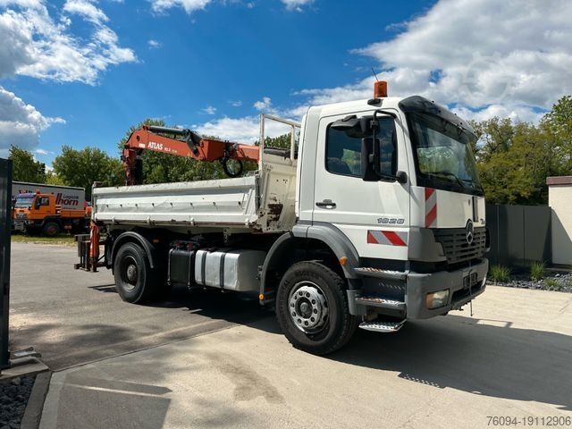 Autokran MERCEDES-BENZ Atego 1829 4x2 Meiller Kipper Kran 2014 FUNK AHK