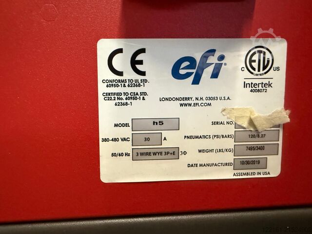 Digitaldruckmaschine efi Vutek H5 industrial UV printer 457m2/h  Ricoh Gen5 (7p-1200dpi)