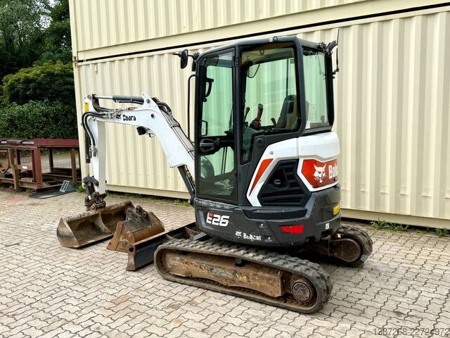 Minibagger BOBCAT E26 / 2021 BJ / 2 x Löffel / 1.375 H