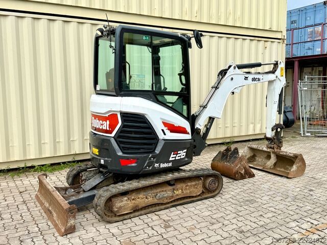 Minibagger BOBCAT E26 / 2021 BJ / 2 x Löffel / 1.375 H