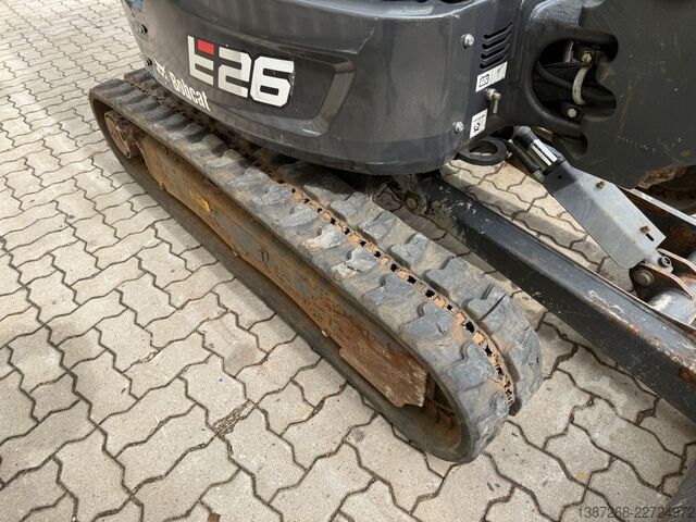 Minibagger BOBCAT E26 / 2021 BJ / 2 x Löffel / 1.375 H