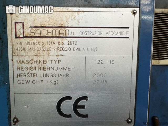 Bettfräsmaschine SACHMAN T22 HS