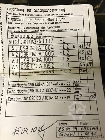 DC Gleichstromumrichter (24450) Siemens Simoreg Typ : D200/11