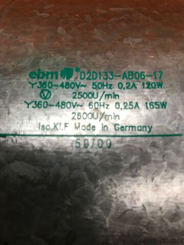 Siemens Simodrive Radialgebläse (24451) Siemens Typ 6 SN 1162-OBA02.OAAO