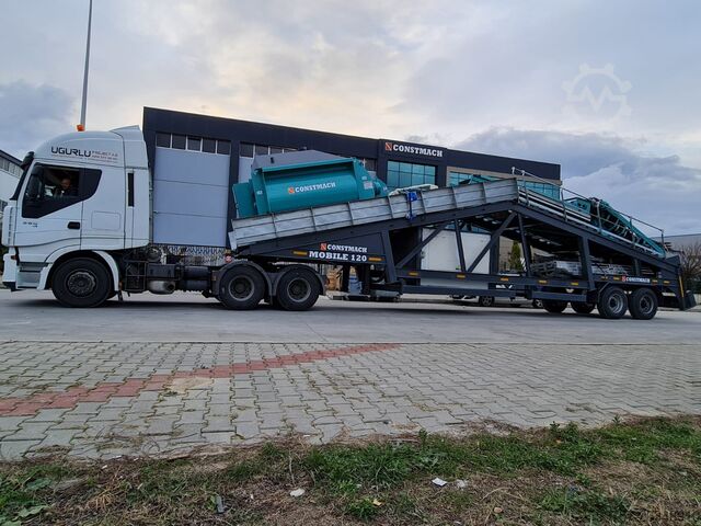 Mobile concrete mixing plant CONSTMACH Concrete Mixing Plant Mobile Concrete Mixing Plant 120 M3/H