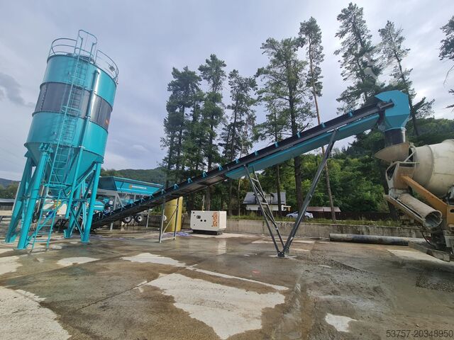 Mobile concrete mixing plant CONSTMACH Concrete Mixing Plant Small Mobil Concrete Mixing Plant 30M3/H