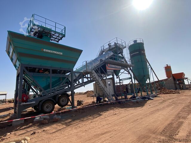 Concrete mixing plant / concrete plant CONSTMACH Concrete Mixing Plant Mobile Concrete Mixing Plant 100 m3/h
