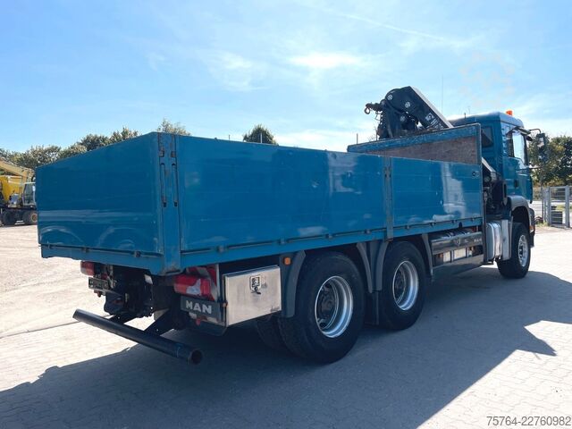 Flatbed truck MAN TGA 26.390 / HIAB 288-EP-3 Hiduio / Funk / 6x4