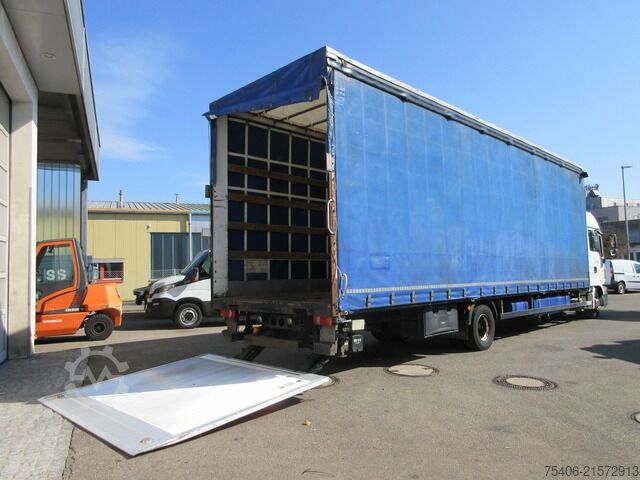 LKW mit Pritsche & Plane man TGL 12.250 Pritsche L 9,50 m, H 3,00 Edscha, LBW