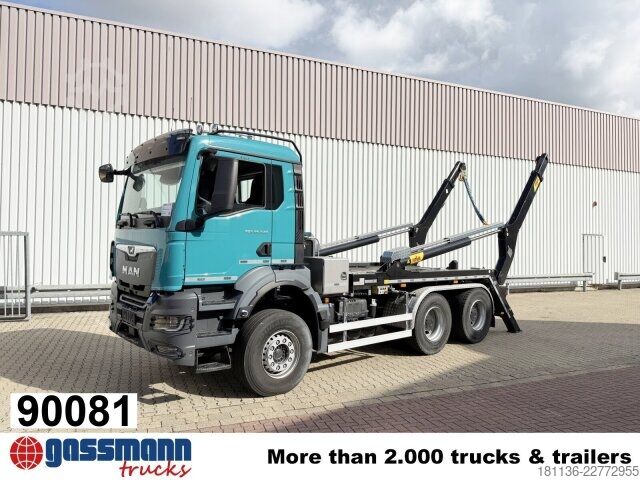 Tipper truck MAN TGS 26.520 6x4 BL, Hyva Tele-Absetzanlage TS 2018