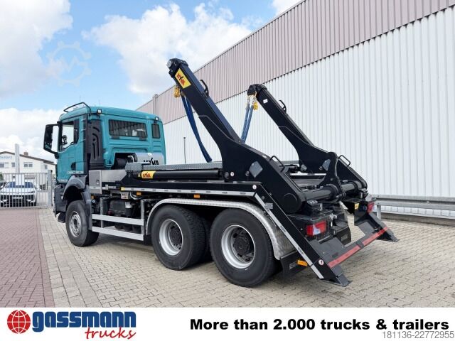 Tipper truck MAN TGS 26.520 6x4 BL, Hyva Tele-Absetzanlage TS 2018