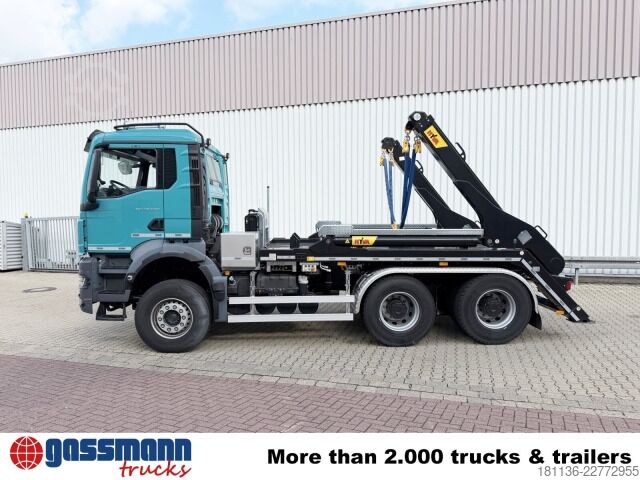Tipper truck MAN TGS 26.520 6x4 BL, Hyva Tele-Absetzanlage TS 2018