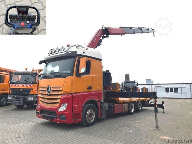LKW mit Pritsche (offen) MERCEDES-BENZ Actros neu 2558 L 6x2 Pritsche Kran Fassi 445 45