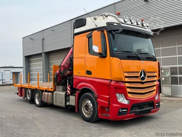 LKW mit Pritsche (offen) MERCEDES-BENZ Actros neu 2558 L 6x2 Pritsche Kran Fassi 445 45