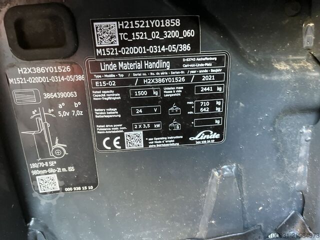 Elektro 3 Rad-Stapler Linde E15-02