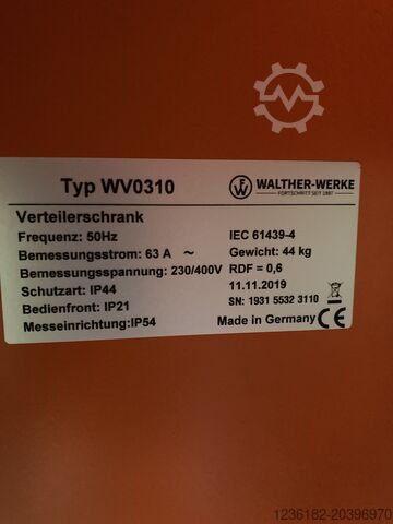 Verleilerschrank / Baustromverteiler Walther-Werke Typ WV0310