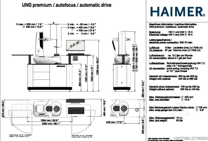 Werkzeugvoreinstellgerät HAIMER UNO 20|40 premium