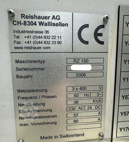 Zahnradschleifmaschine Reishauer RZ 150