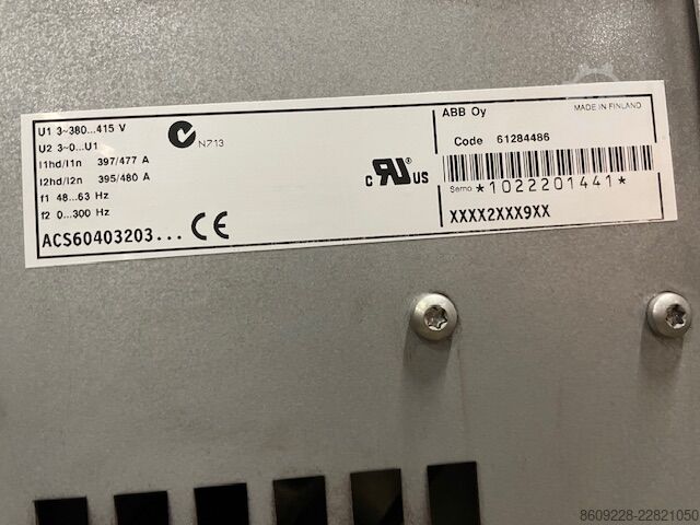Steuerung ABB ACS600 ACS60403203 Frequency Converter 380-415V 397A