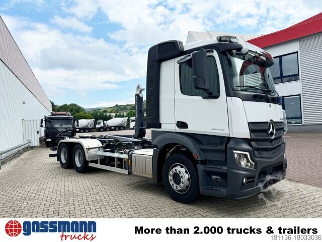 Roll-off tipper truck Mercedes-Benz Actros 2645 L 6x4, MultimediaCockpit,